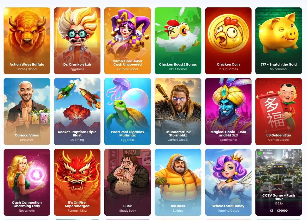 Golisimo Casino Spielauswahl